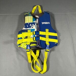 Speedo‎ Child Swim Life Vest US Coast Guard Approved Flotation Aid 30-50 lbs
